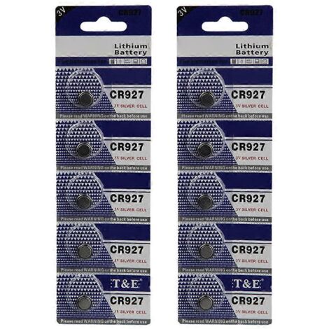 Lot de 5 ou 10 piles bouton CR927 pour montres.