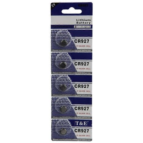Lot de 5 ou 10 piles bouton CR927 pour montres.