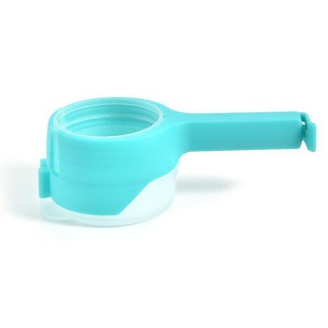 Lot de 5 outils de cuisine et ménagers bleus pour fermer et sceller en plastique