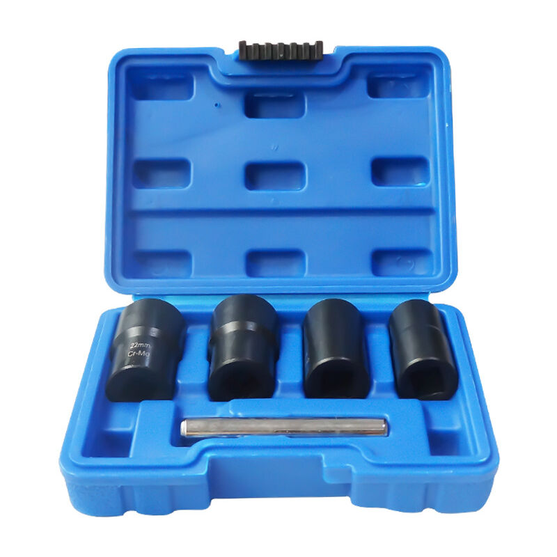 Lot de 5 outils d'extraction de boulons et d'écrous métriques(rouge)