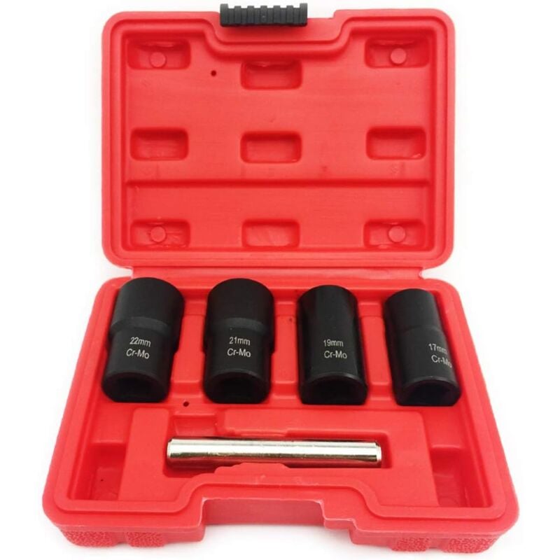Lot de 5 outils d'extraction de boulons et d'écrous métriques(bleu)