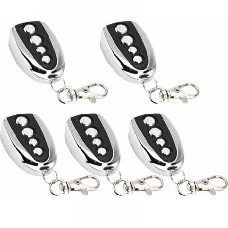 Lot de 5 ouvre-porte de garage électrique à télécommande, 433 MHz pour clonage de portail, de garage, de clonage électrique universel