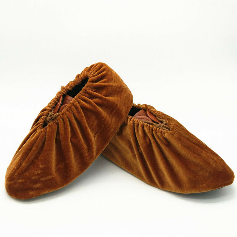 Lot de 5 paires de couvre-chaussures antidérapants, lavables et réutilisables pour l'intérieur et la maison, sans poussière, pour garder le sol