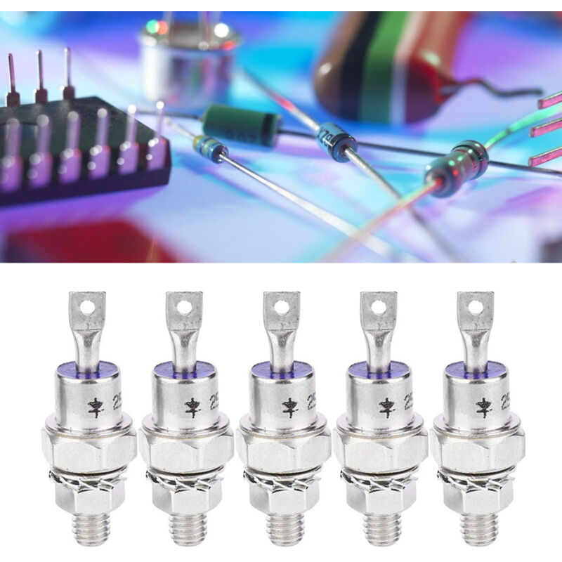 Lot de 5 paires de diodes de redressement 25HFR 25HF 25A 1200V à base de fer polarité avant/arrière