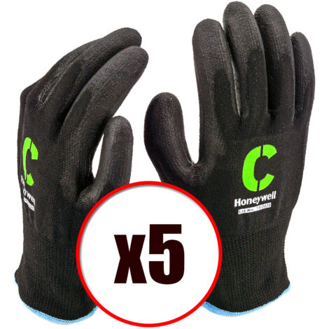 Lot de 5 paires de gants de travail en PU anti coupure Vertigo PU5 EN388 Taille - Taille 8