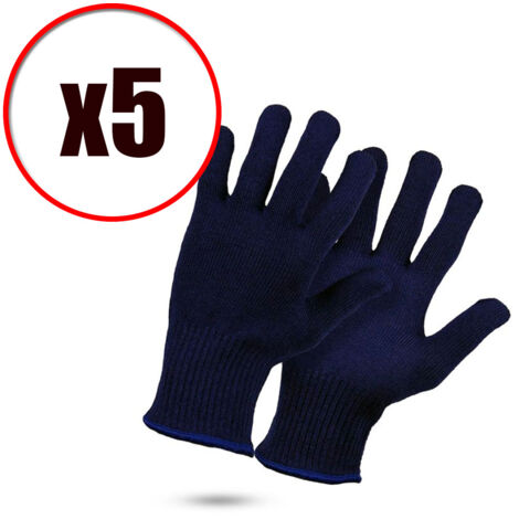 Lot de 5 paires de gants de travail résistant au froid Thermalight EN388 EN511 Taille - Taille 9