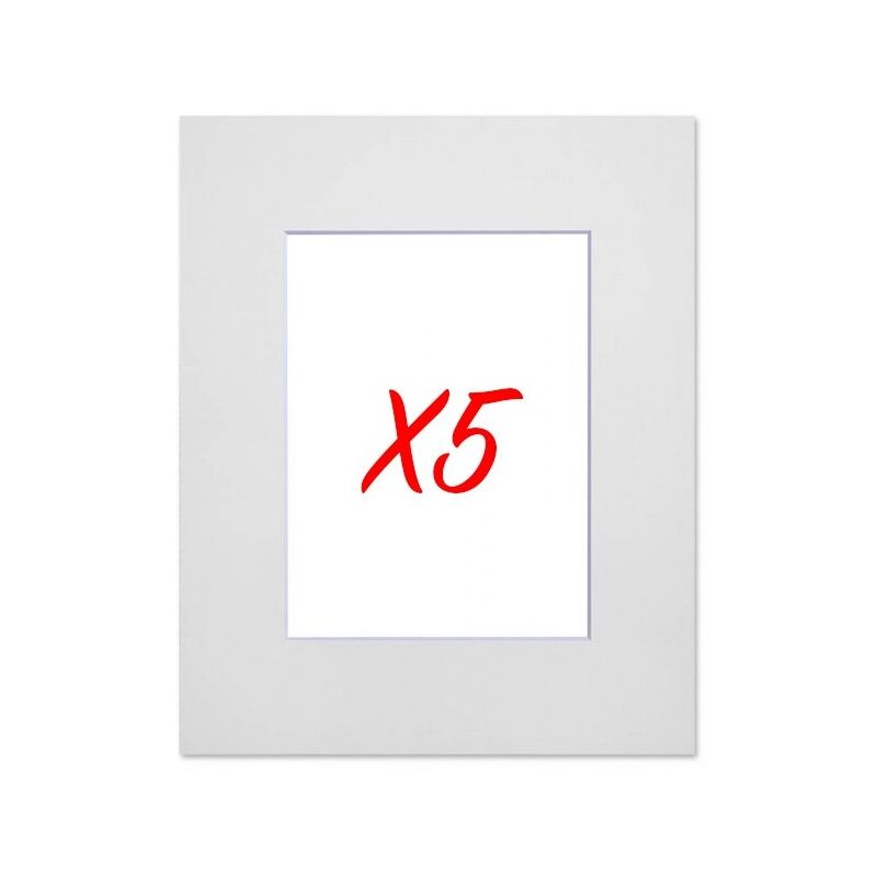 5 passe-partouts standard blanc pour cadre 60 x 80 cm - Photo 40 x 60 cm
