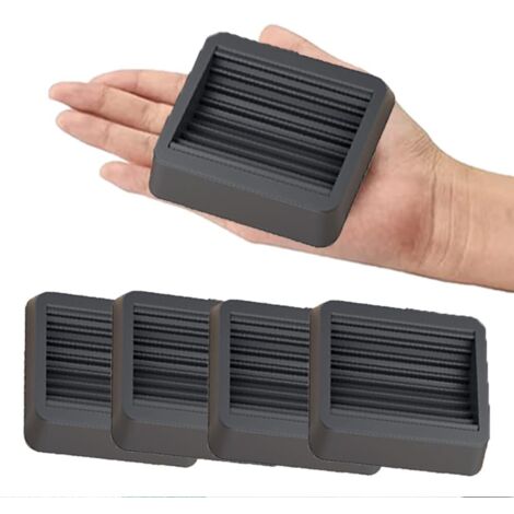 Lot de 5 patins à roulettes antidérapants en caoutchouc pour fauteuil roulant de bureau - Dessous de meubles solides - Dessous de piano antidérapant pour tous les sols et roues, canapés et