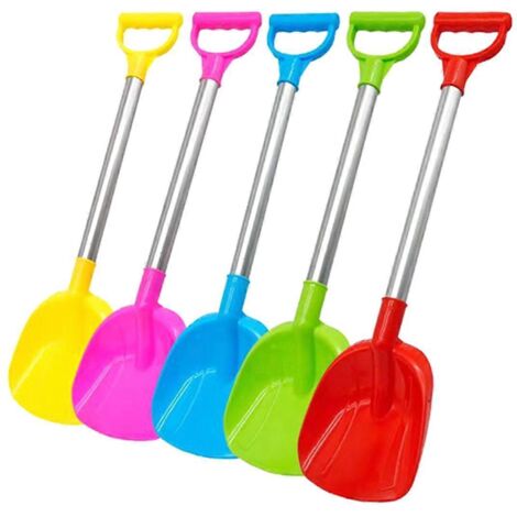 Lot de 5 pelles à neige pour enfants, idéales pour la plage, l'allée, la voiture et le jardin.