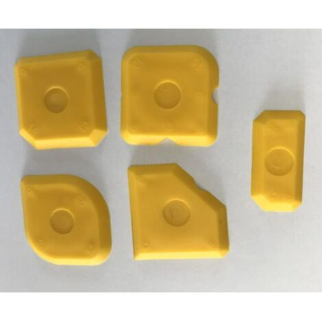 Lot de 5 pièces pour le lissage des joints, grattoirs pour joints en silicone et acrylique