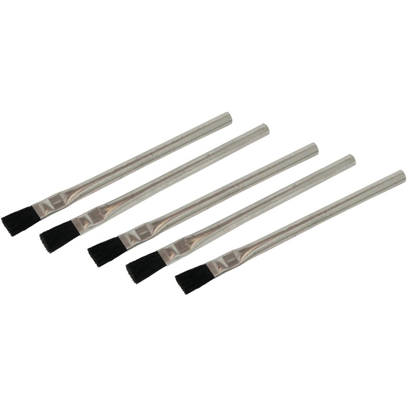 5 Pinceaux À Flux Pour Soudage 15 Mm Silverline 105878