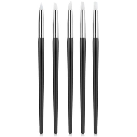 Lot de 5 pinceaux flexibles en silicone pour sculpture sur argile