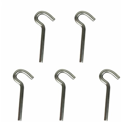 Lot de 5 pitons P Évolution en inox - 7.5 cm - Linxor - Gris
