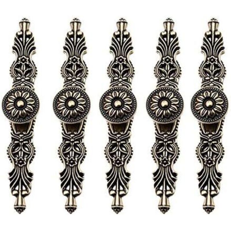 Lot de 5 Poignées de porte pour Placards Style Vintage Rétro Bouton de meuble Couleur Bronze pour Ancien Rétro Meuble Bibliothèque Commode Armoire Lot de 5 Poignées de porte pour Placards Style Vintage Rétro Bouton de meuble Couleur Bronze pour Ancien Rétro Meuble Bibliothèque Commode Armoire