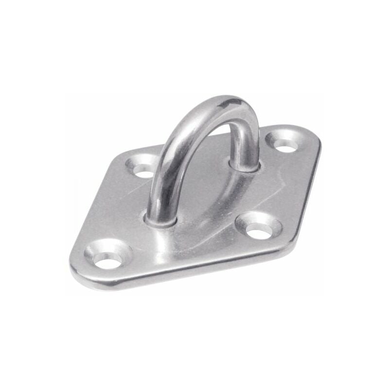 Acton - Lot de 5) Pontet sur platine diamant embouti et soudé - Inox A2 Ø8 mm