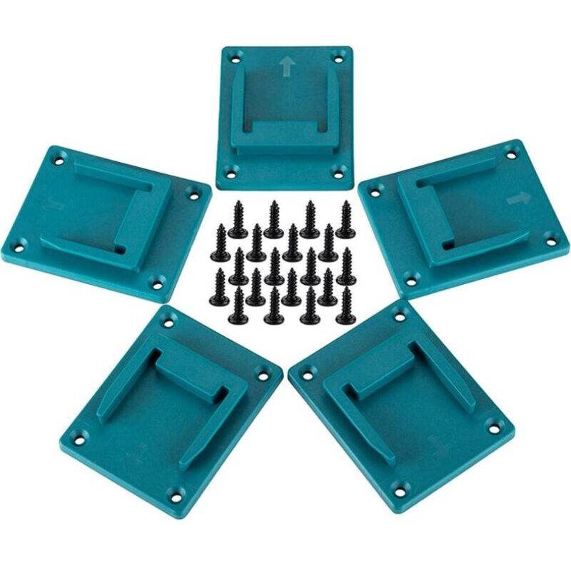 Lot de 5 porte-outils pour perceuse Makita 18 v - Bleu cyan
