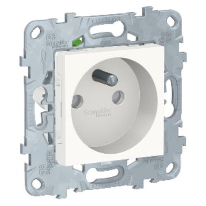 Schneider Electric - Lot de 5 prises 2P+T 16A à composer - Blanc - Unica - Schneider