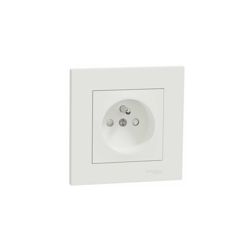 SCHNEIDER ELECTRIC Lot de 5 prises avec terre Miluz, blanc