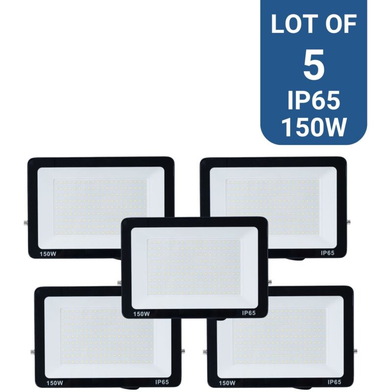 Barcelona Led - Lot de 5 projecteurs led extérieur - 150W - 95lm/W - IP65 - Blanc Froid Barcelona Led - Lot de 5 projecteurs led extérieur - 150W - 95lm/W - IP65 - Blanc Froid