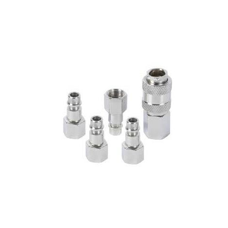 Lot de 5 raccords rapides à air comprimé