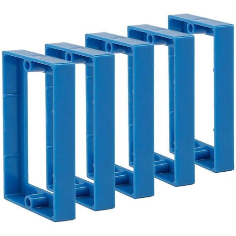 Lot de 5 rallonges de boîte de prise simple 1/2 pouce (bleu)