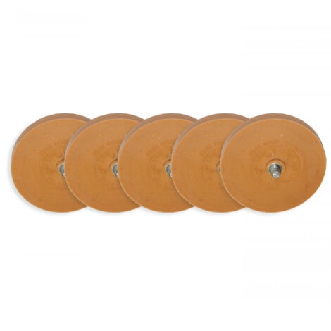 Lot de 5 roues, disque caoutchouc gomme pour eliminer les adhesifs