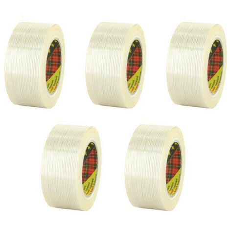 Longueur 100m, largeur 48mm – Lot de 6 rouleaux adhésif Polypro 3M 371  transparent