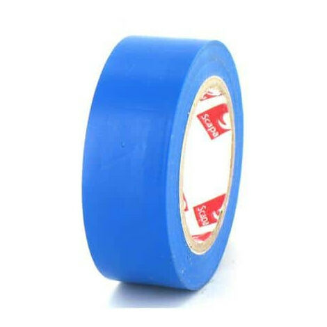 Lot de 5 rubans adhésifs électriques SCAPA - PVC - 19mm - 2702-19-bleu