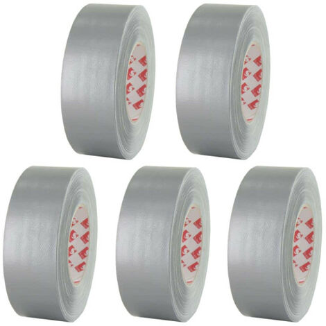Lot de 5 rubans toiles adhésives SCAPA - Gris - 50mm - 3120-50-gris