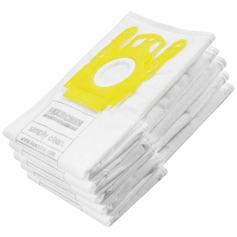 Lot de 5 sacs d'origine (6.904-329.0) Aspirateur KARCHER