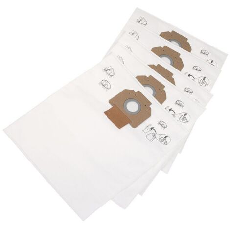 Lot de 5 sacs ATTIX (302004000, 107419591) Aspirateur NILFISK, MATRA / DORO MATRA