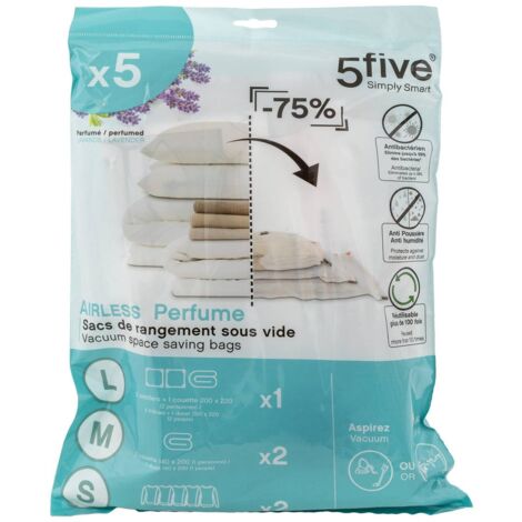 Lot de 5 sacs compresseurs d air parfumés - 5five