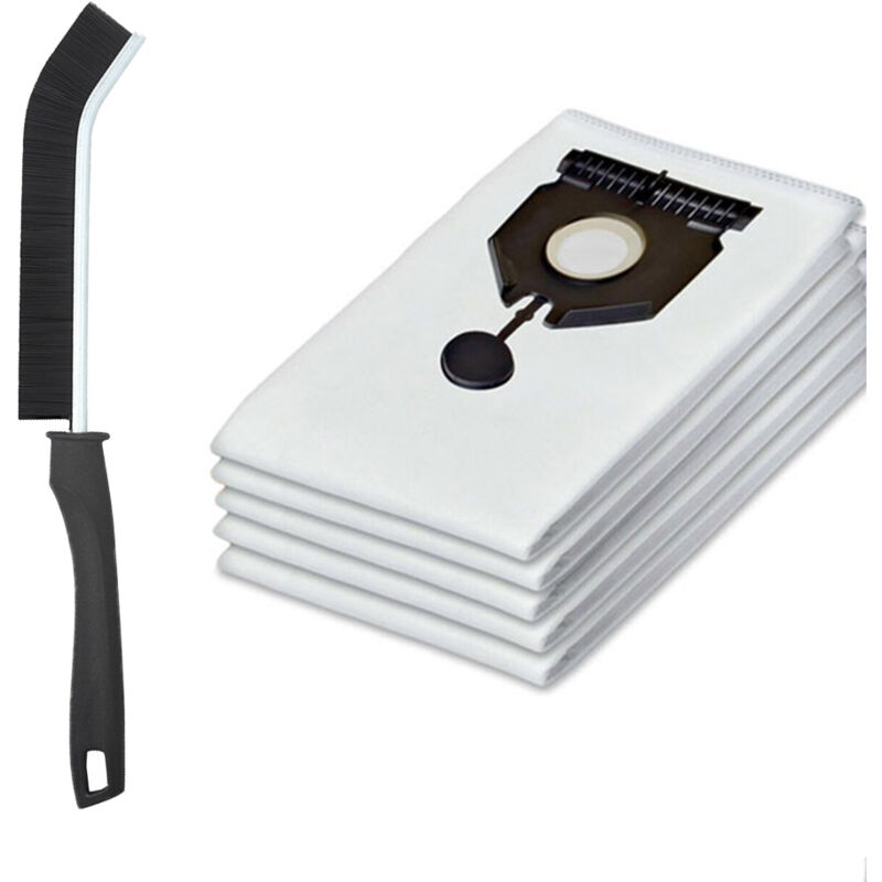 Lot de 5 sacs daspirateur pour Karcher 2.889-154.0 nt 30/1 30L Une brosse supplémentaire sera offerte en cadeau Bluedeer