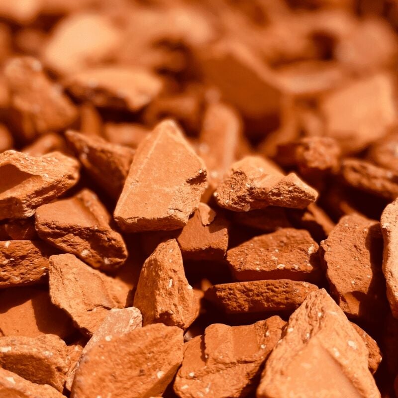 King Matériaux - Lot de 5 sacs de +/- 20 kg - Brique Concassée Décorative 8/14