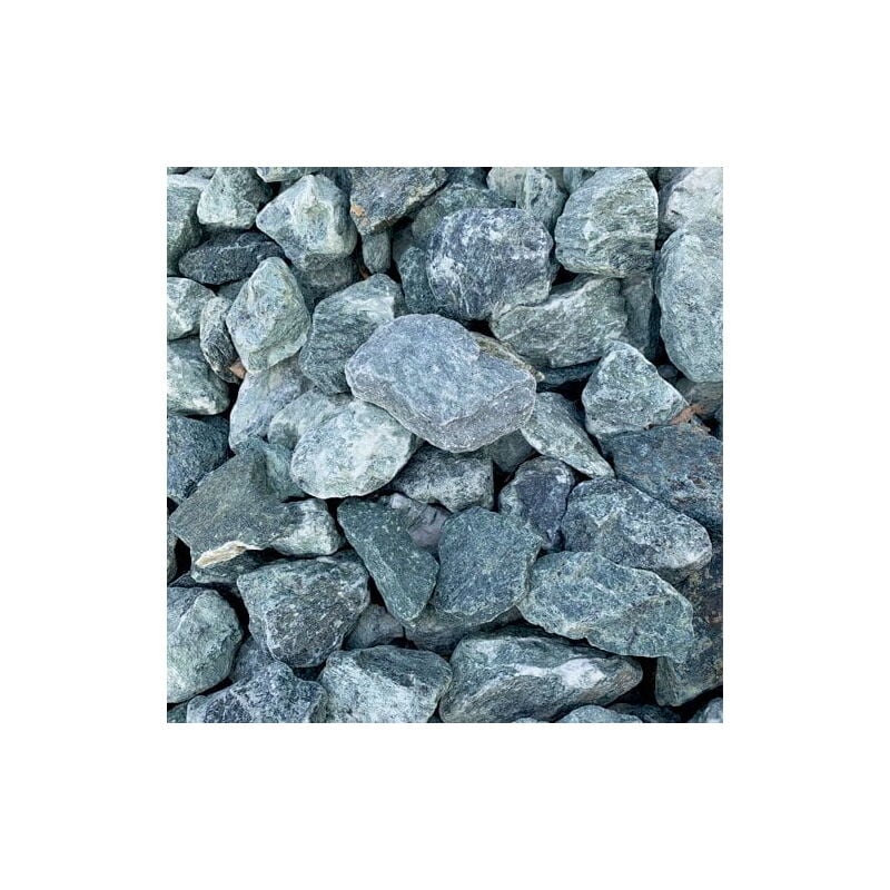 King Matériaux - Lot de 5 sacs de +/- 20 kg - Gravier Vert De Marbre 50/70