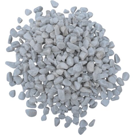 Lot de 5 sacs de +/- 25 kg -  Galet Blanc 8/12