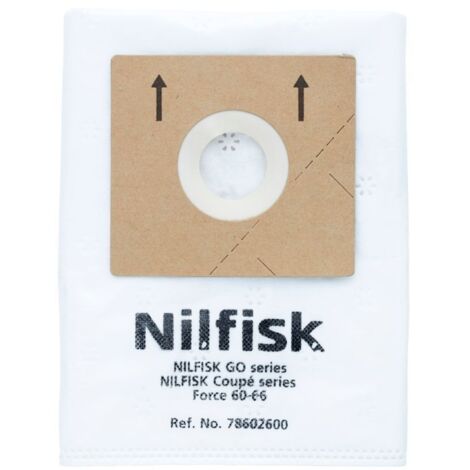 Lot de 5 sacs de rechange - Nilfisk - Pour aspirateurs One, Compact, Go et Coupe - 2,1 L-AquaForge