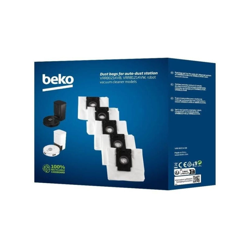 Beko - Lot de 5 sacs de rechange pour Aspirateur Robot