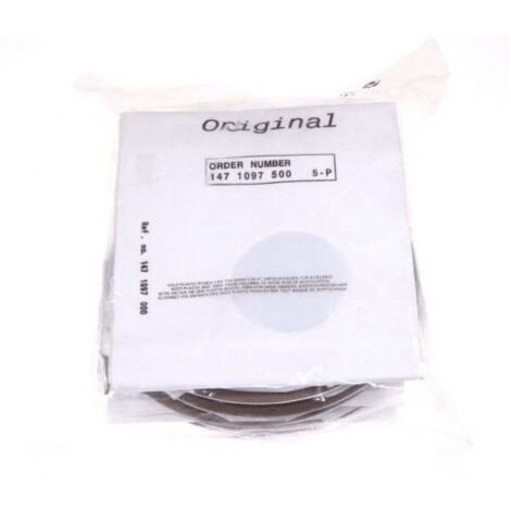 LOT DE 5 SACS PAPIERS 10L + PRE-FILTRE POUR PETIT ELECTROMENAGER NILFISK ADVANCE - 1471097500