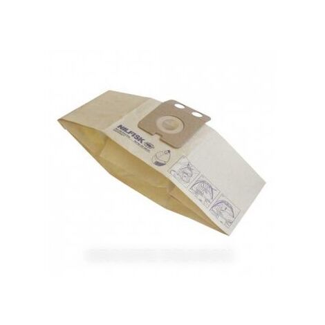 Lot de 5 Sacs + pré-filtre backuum pour Aspirateur NILFISK ADVANCE 22198000