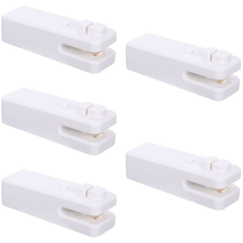 Feiyue - Lot de 5 scelleuses de sacs à puce, scelleuses de sacs à puce portables, scelleuses de sacs rechargeables pour la maison