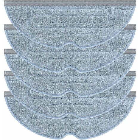 Lot de 5 Serpillères de Rechange pour Aspirateur Roborock T7 T7plus S7,Chiffons de Nettoyage pour Aspirateur Roborock S7