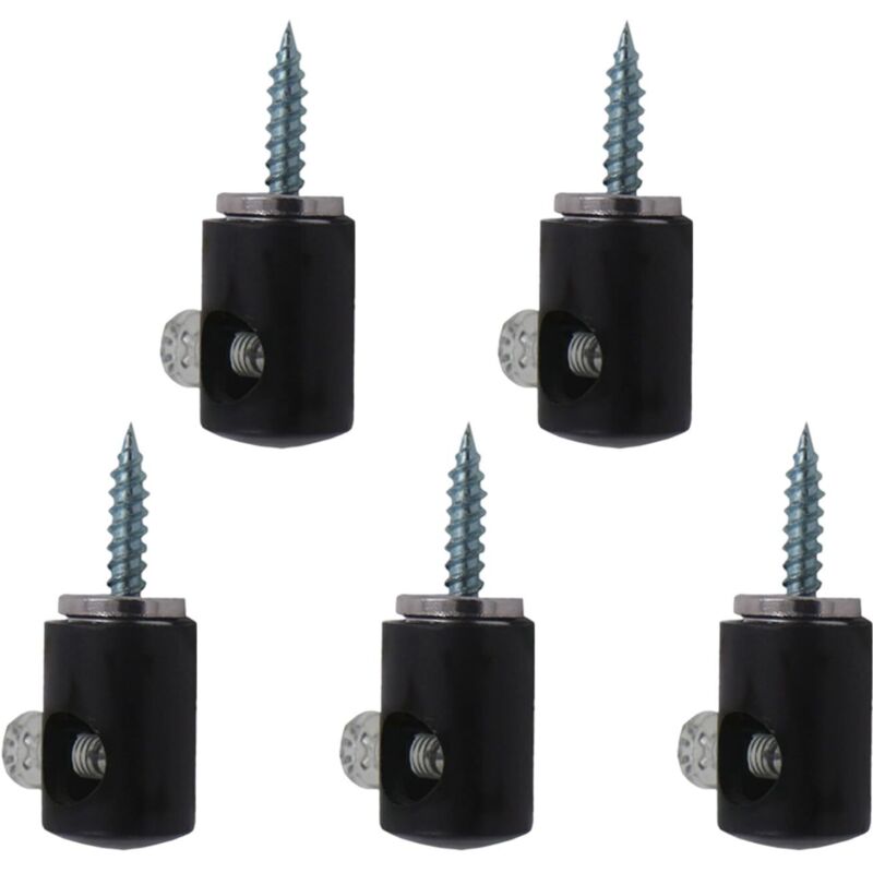 Lot de 5 serre-câbles de plafond pour luminaires suspendus, crochets en métal robuste, accessoires de lustre, lampe suspendue, crochet de câble Lot de 5 serre-câbles de plafond pour luminaires suspendus, crochets en métal robuste, accessoires de lustre, lampe suspendue, crochet de câble