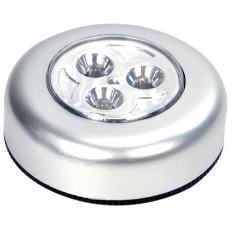 Lot de 5 Spot Lampe LED Éclairage de Nuit Autocollant Alimenté par 3 Piles/Batteries pour Penderie/Placard/Étagère/Entrée/Cuisine/Passage