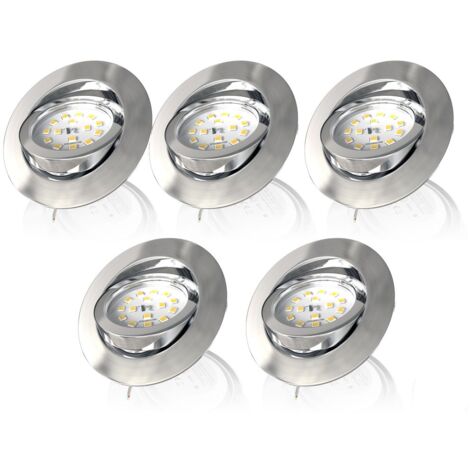 Lot de 5 spots LED encastrables dimmables ultra-plats spots à encastrer spots plafond