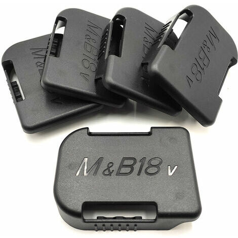 Lot de 5 Supports de Batterie pour Makita 18 V et pour Batterie Bosch 18 V, Couvercle de Compartiment à Batterie, Clip de Ceinture pour Station d'accueil de Batterie sur étagère Oi-FRIS