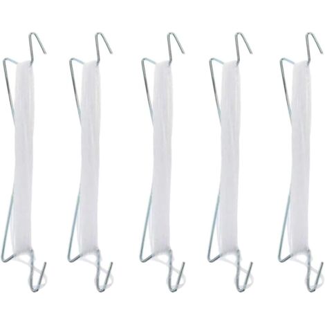 Lot de 5 supports en J pour plantes d'extérieur, idéaux pour les tomates et les concombres.