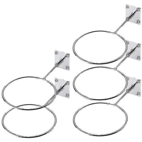 Lot de 5 supports muraux pour ballons de sport, rangement et présentoir pour ballons de basket-ball et d'exercice.