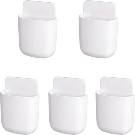 Lot de 5 supports pour télécommandes, boîte de rangement murale, support universel pour télécommandes