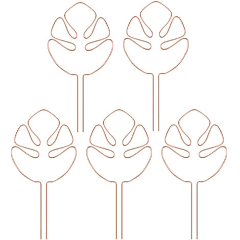 Lot de 5 supports pour tiges de plantes - Stabilisateurs et pinces de maintien, conception unique pour les plantes grimpantes, ensemble de pinces en bambou en forme de carapace de tortue, support idéa
